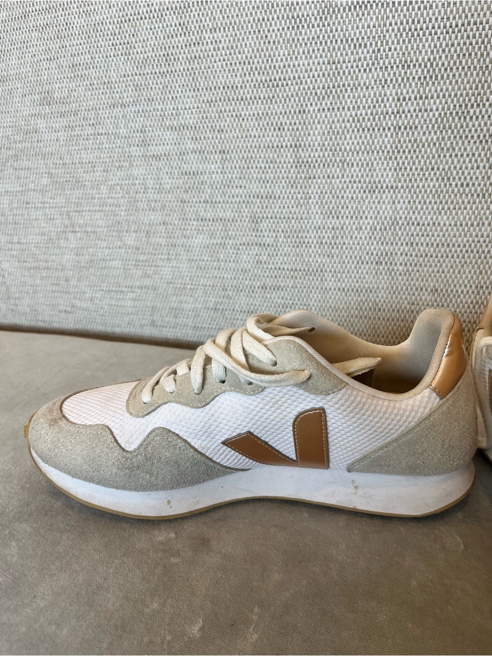 VEJA Women's Neutral Beige Runner Sneakers - Size 41 / 10